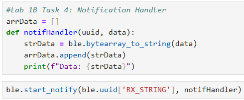 Implementing the Notification Handler
