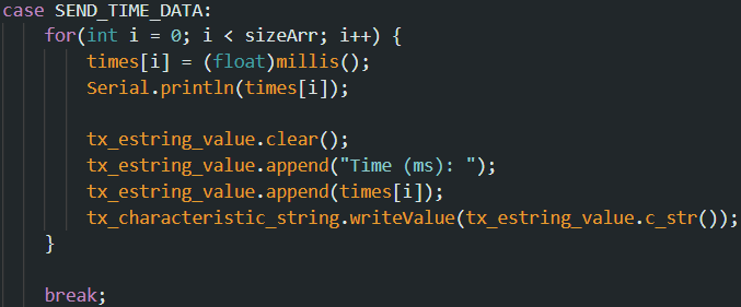 Implementing the Send Time Data Command