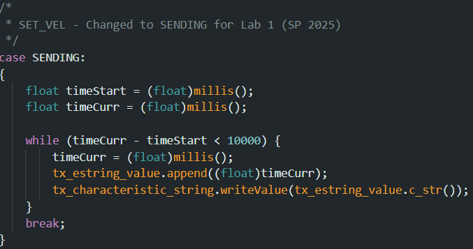 Implementing the Sending Command